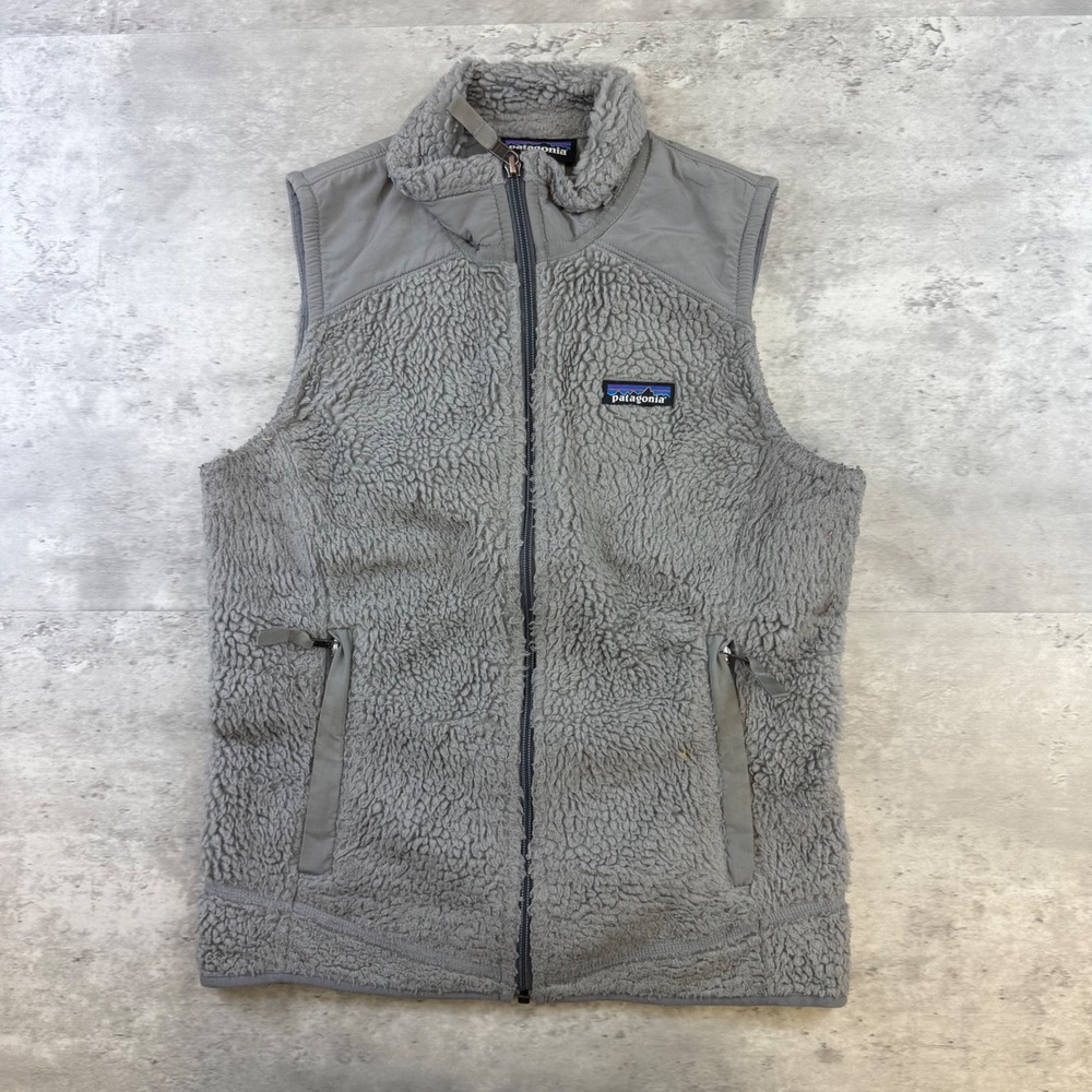 Patagonia Los Gatos Fleece Vest Womens Small Grey Full Zip Outdoor Layer